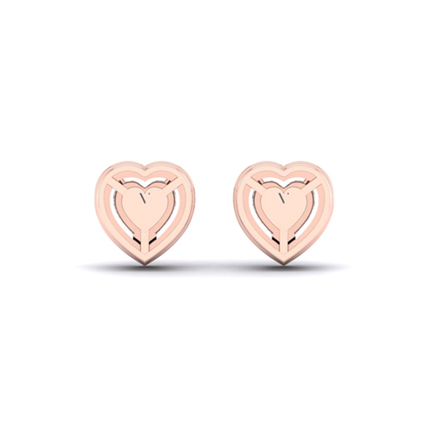 Heart Halo Studs_Product Angle_1 Ct. - 3