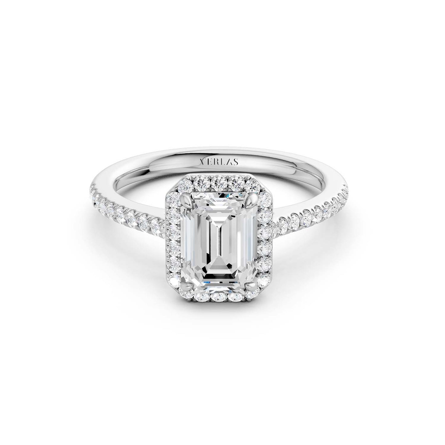 Emerald Signature Halo Ring