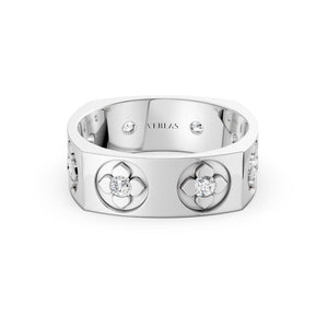 La Fleur 6.10mm 8-Diamonds Square Band