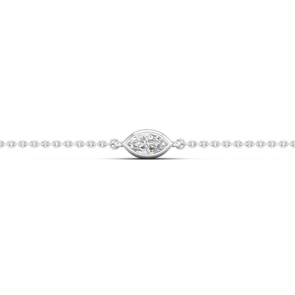 Marquise Diamond Glitter Bracelet_Product angle_1/5 Ct. - 3