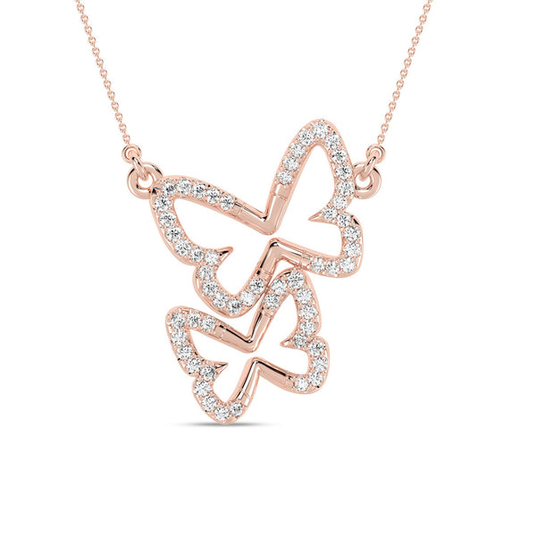 Double Butterfly Silhouette Necklace_Product Angle_PCP Main Image