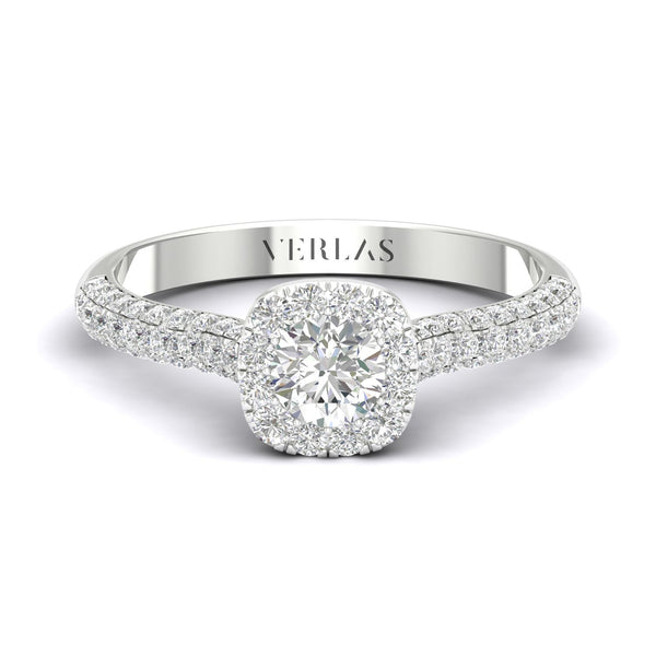 Essential 4-Pronged Round Ring_Product Angle_1 Ct. - 1