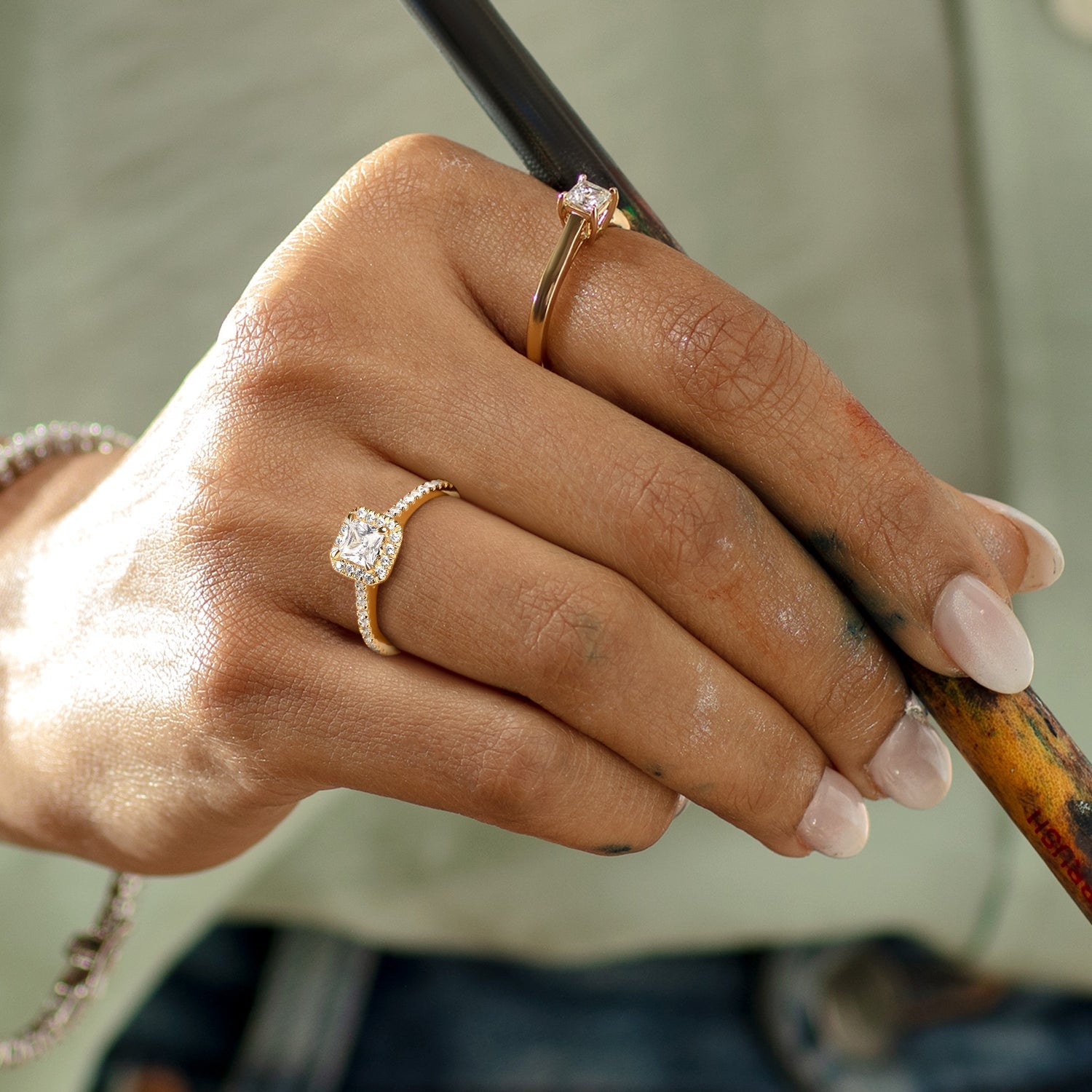 Princess Signature Halo Ring
