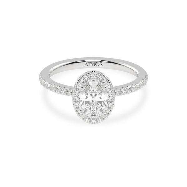 Luxe Oval Halo Ring