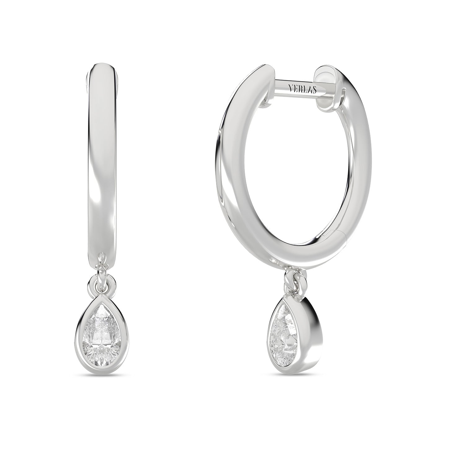 Mini-Dewdrop Encompassing Drop Hoops_Product Angle_PCP Main Image
