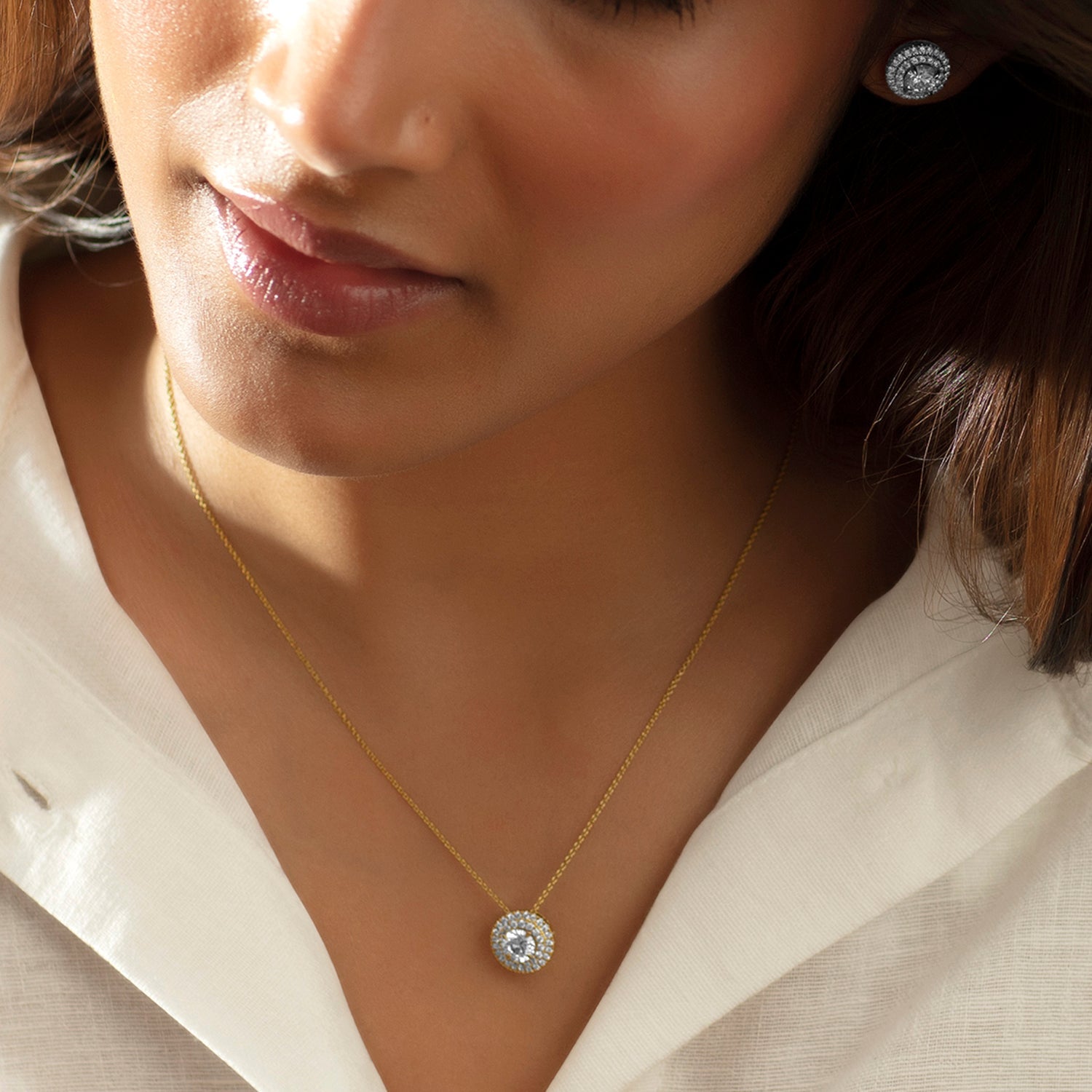 Quaint Double Halo Atmos Round Pendant_Product Angle_PCP Main Image
