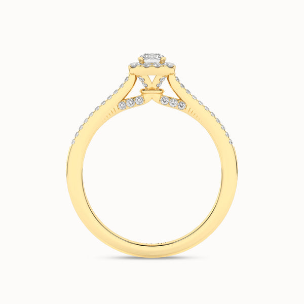 Round-Center Princess Halo Ring_Product Angle_1/3Ct. - 2