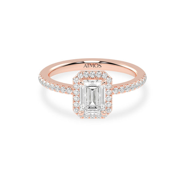 Atmos Luxe Emerald Halo Ring_Product Angle_1 1/4 Ct. - 1