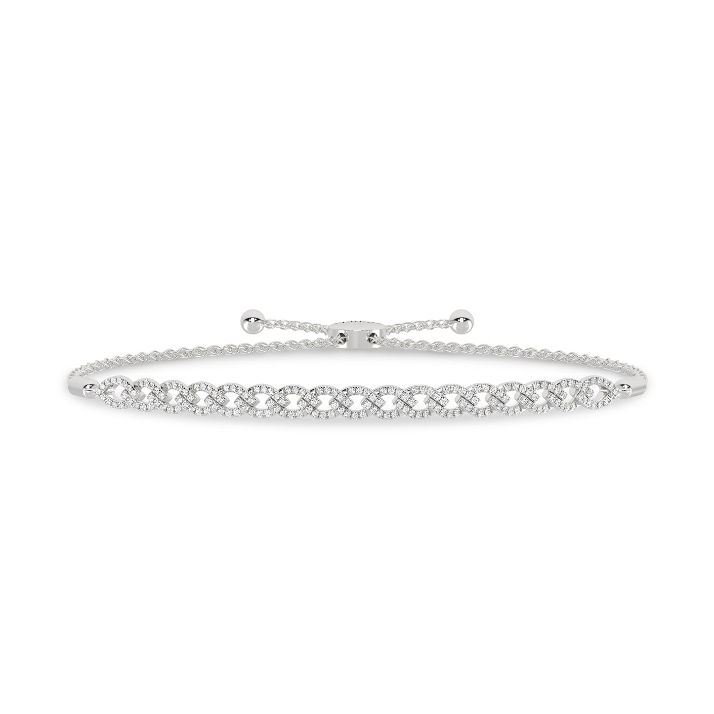 Marquise Harmony Diamond Bolo Bracelet  _Product Angle_PCP Main Image