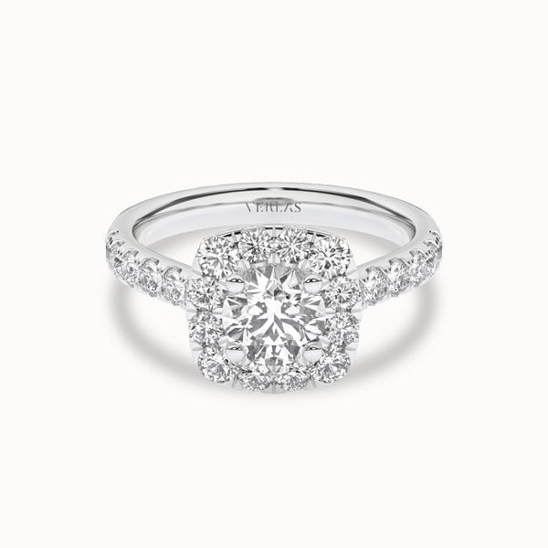 Round-Center Princess Halo Ring_Product Angle_PCP Main Image