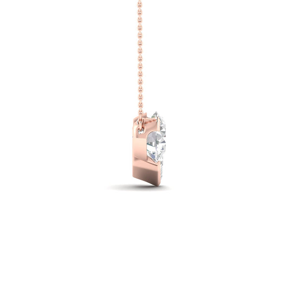 Atmos Round Emerald Diamond Two-Stone Necklace_Product Angle_2 Ct. - 4
