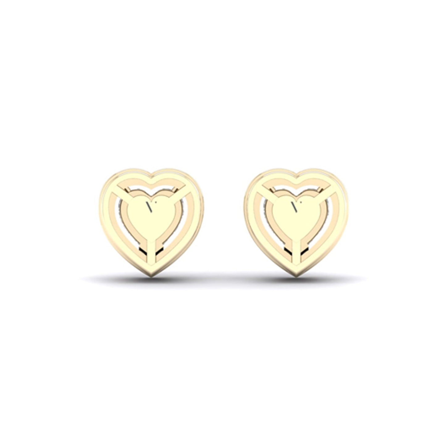 Heart Halo Studs_Product Angle_1 Ct. -  3