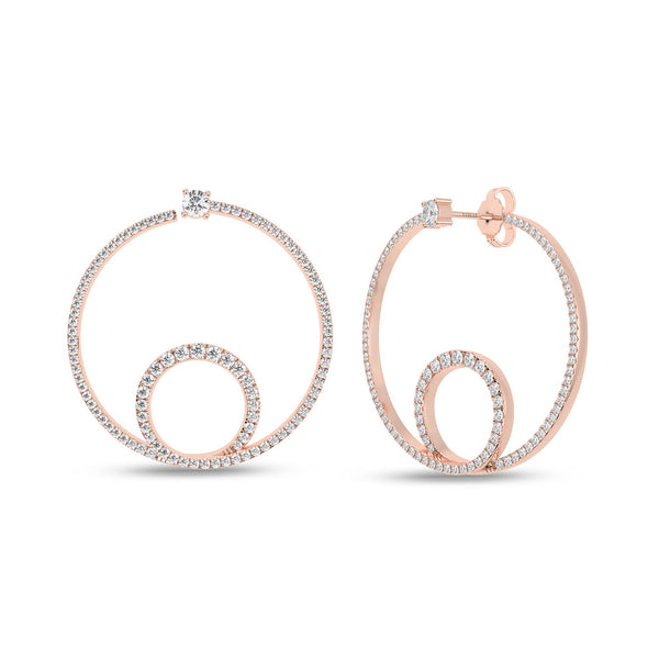 Shimmering Loop Bardot Hoops_Product Angle_1 1/4 Ct. - 1 