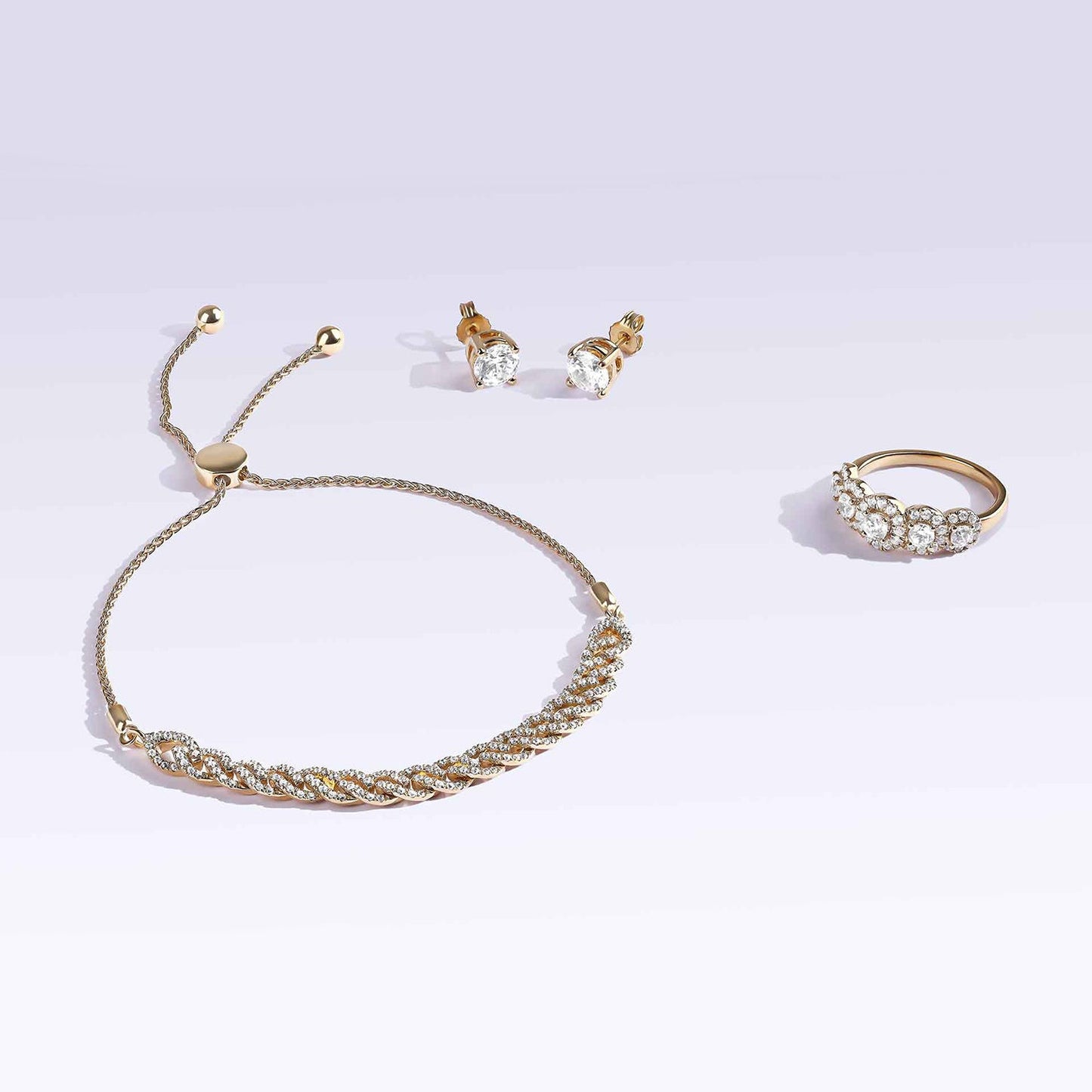 Marquise Harmony Diamond Bolo Bracelet  _Product Angle_Creative Image