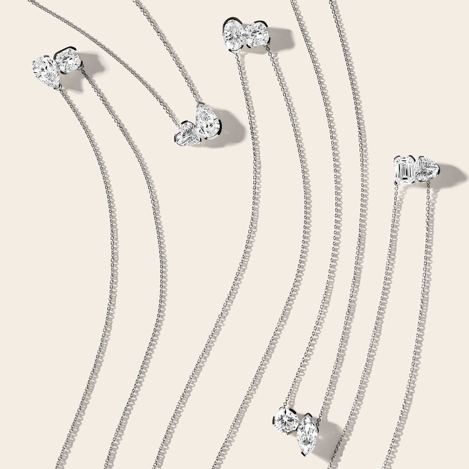 Atmos Cushion Oval Diamond Two-Stone Necklace_Product Angle_PCP Main Image