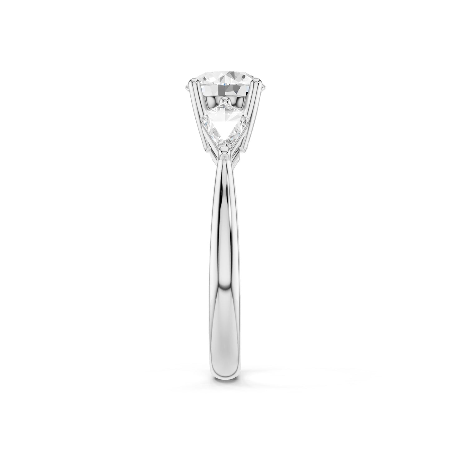 Round - Kite Trinity Diamond Ring