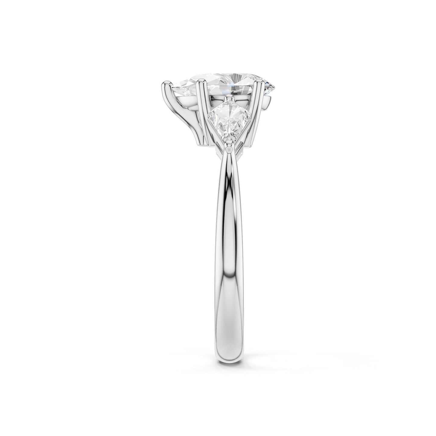 Pear - Kite Trinity Diamond Ring