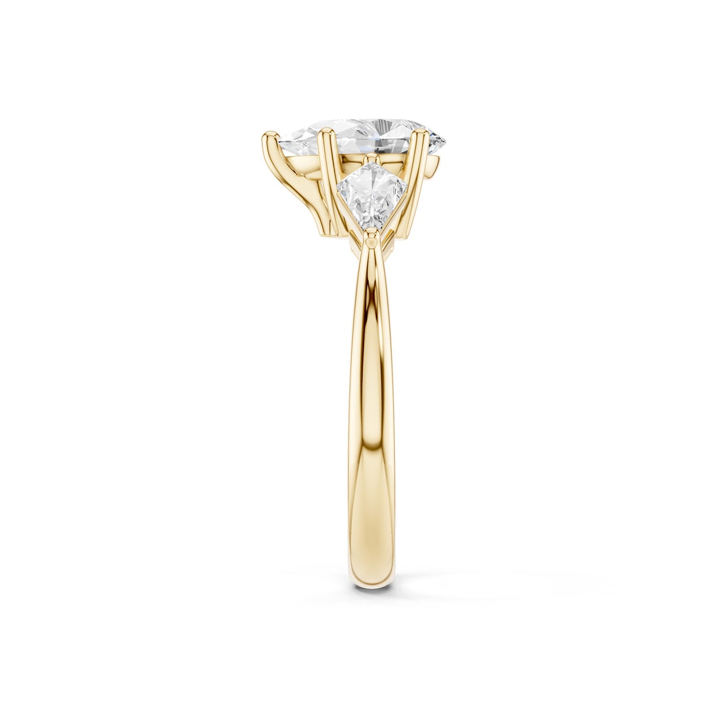 Pear - Kite Trinity Diamond Ring