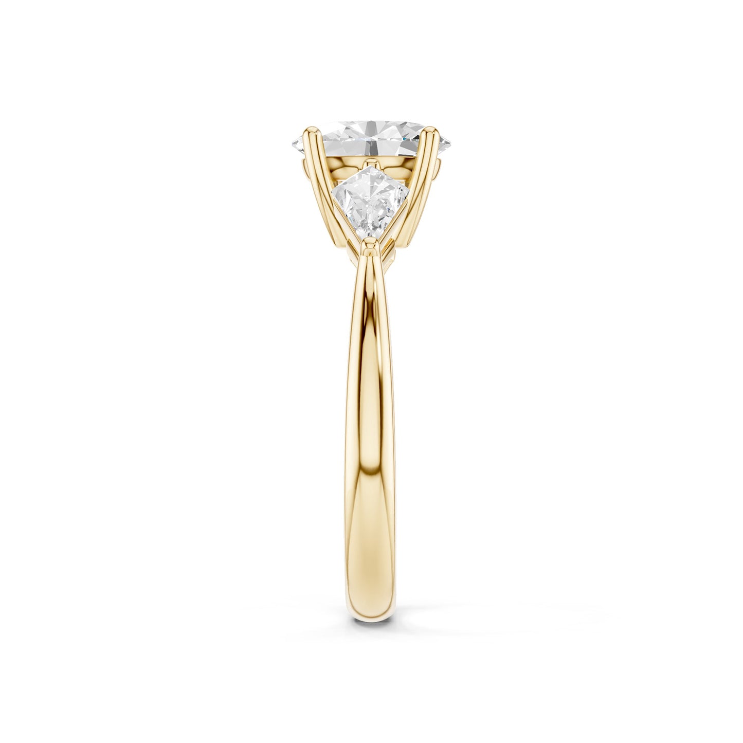 Oval - Kite Trinity Diamond Ring