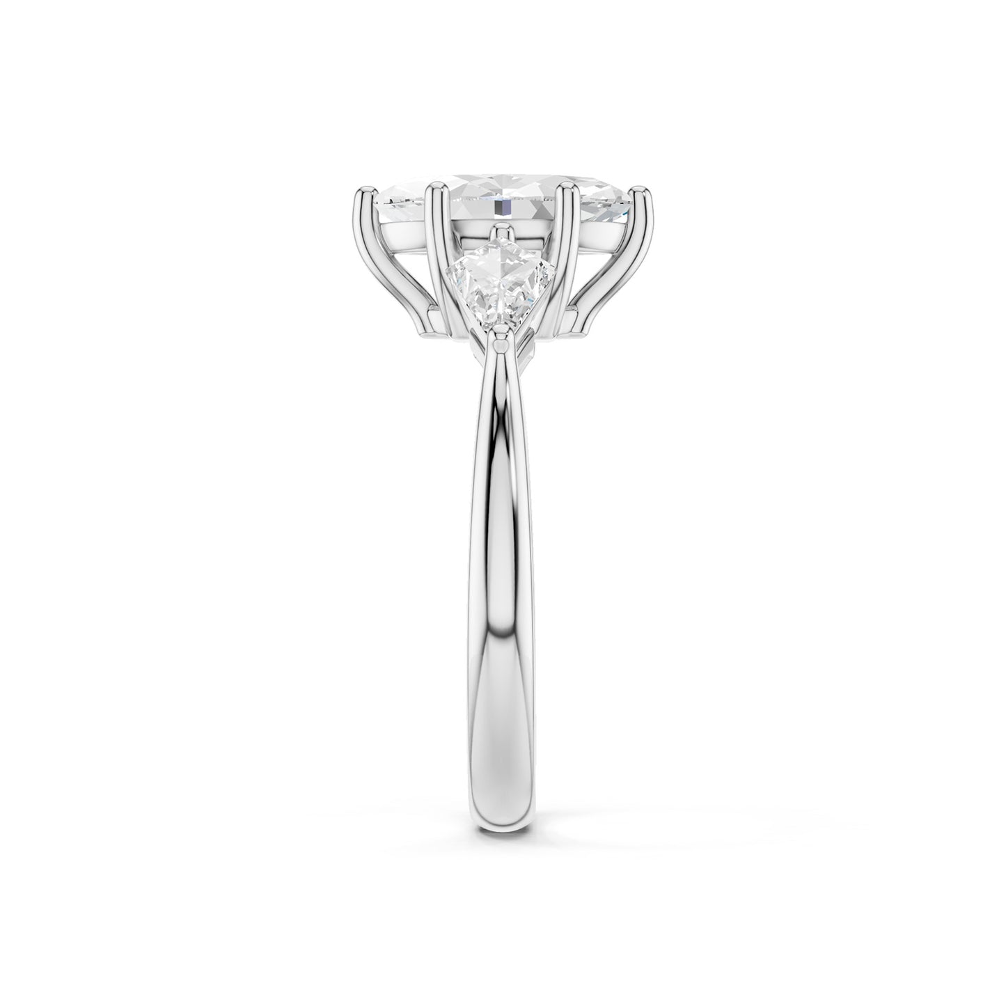 Marquise - Kite Trinity Diamond Ring