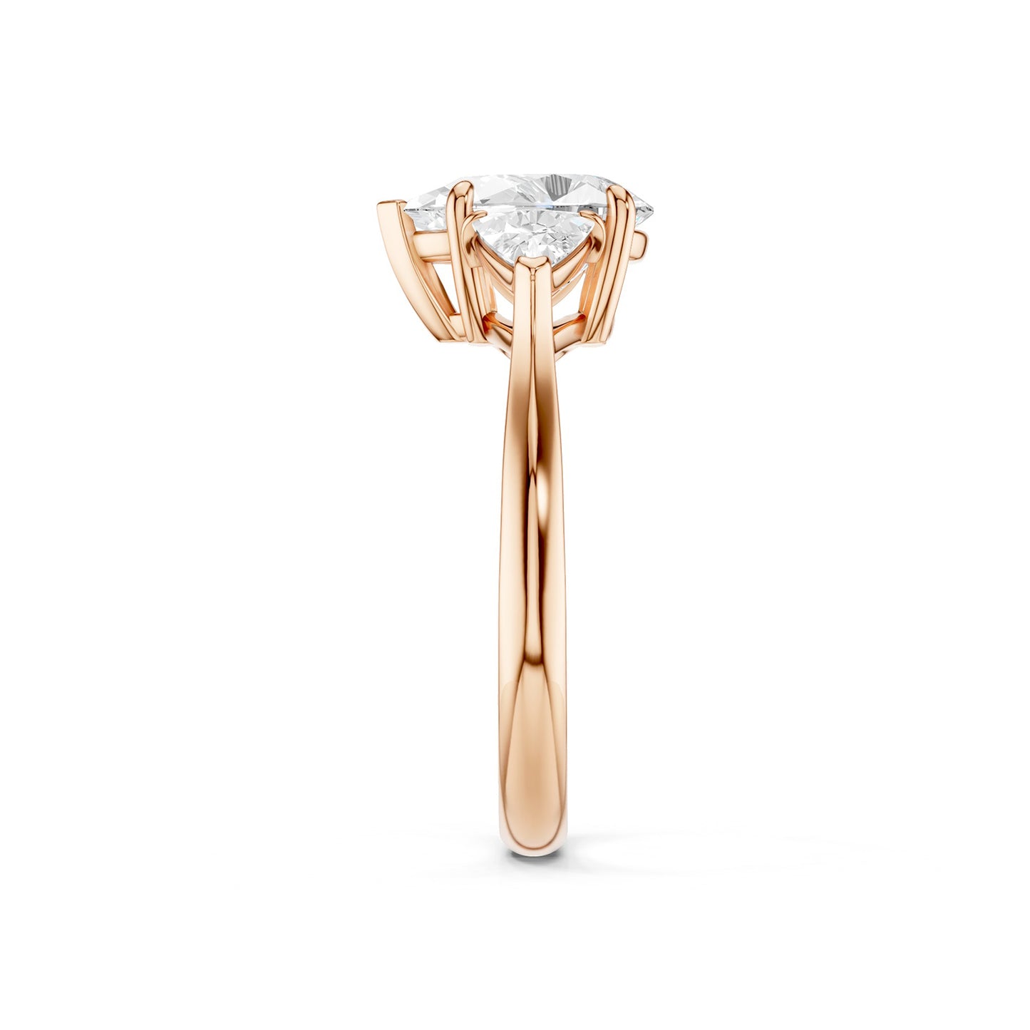 Pear - Trillion Trinity Diamond Ring
