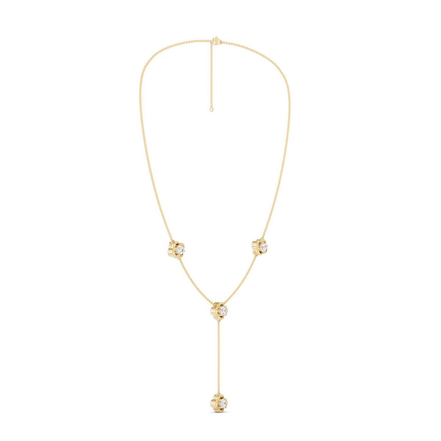 Viola Stationed Y Necklace