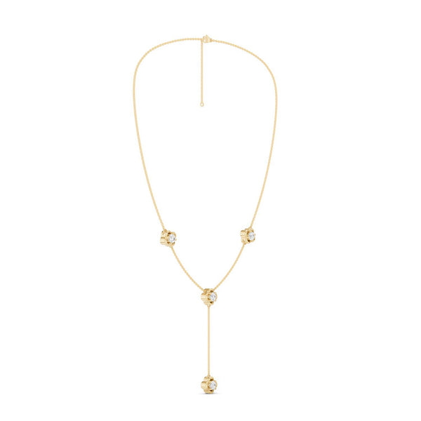 Viola Stationed Y Necklace