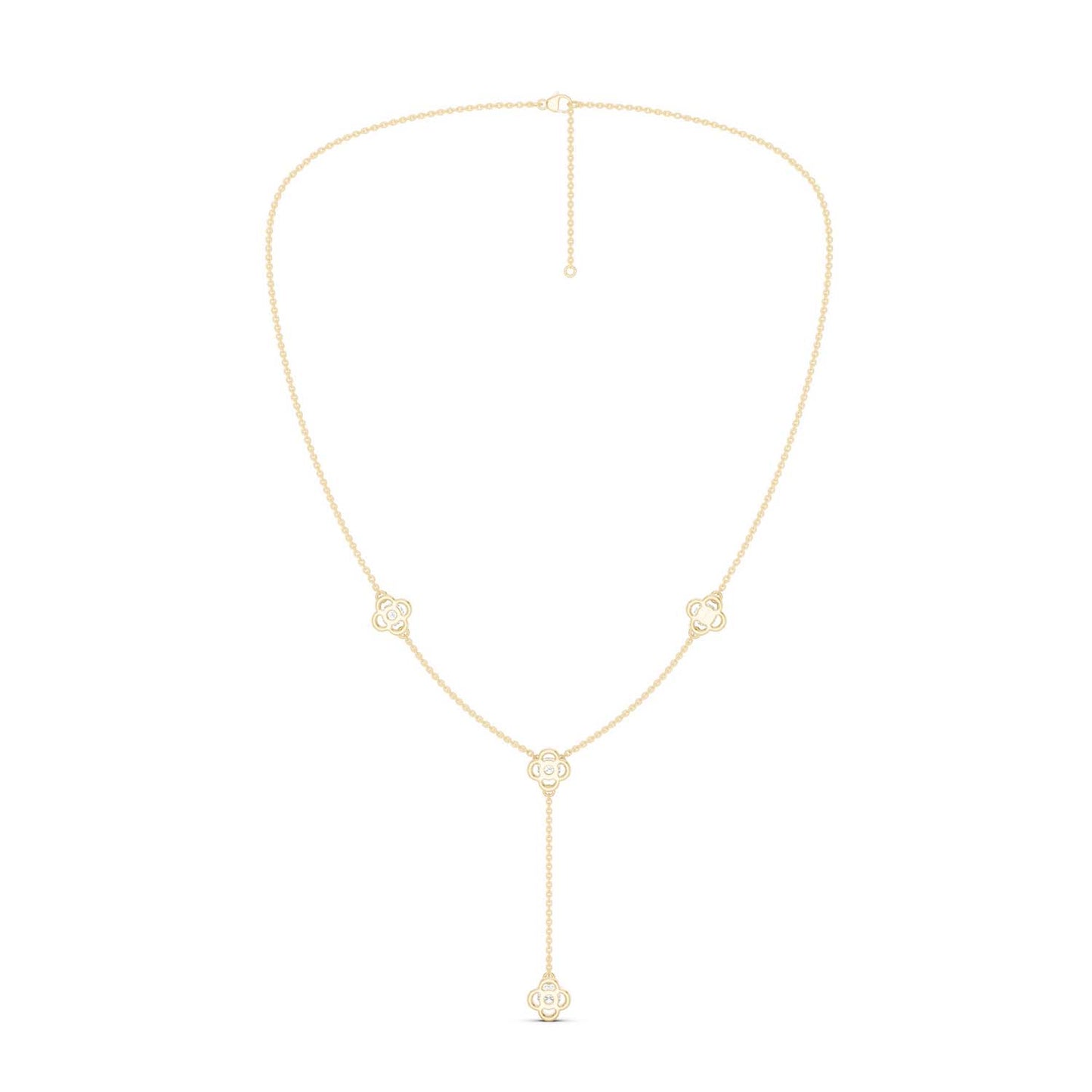 Viola Stationed Y Necklace