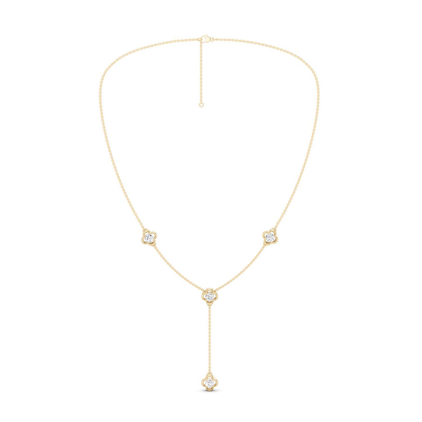 Viola Stationed Y Necklace