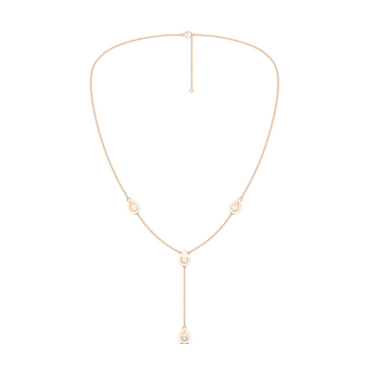 Dewdrop Stationed Y Necklace