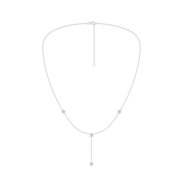 Encompassing Round Stationed Y Necklace