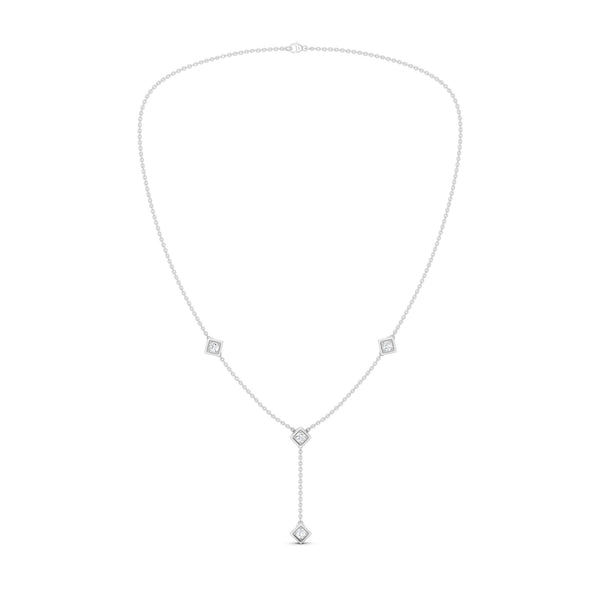 Cubic Stationed Y Necklace