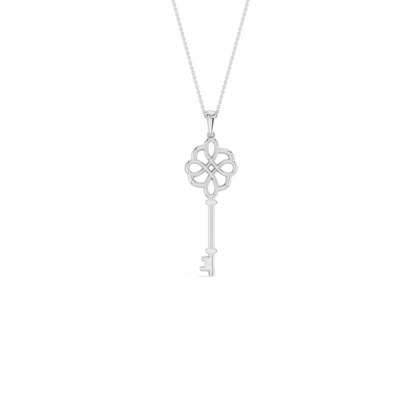 Floral Key Necklace