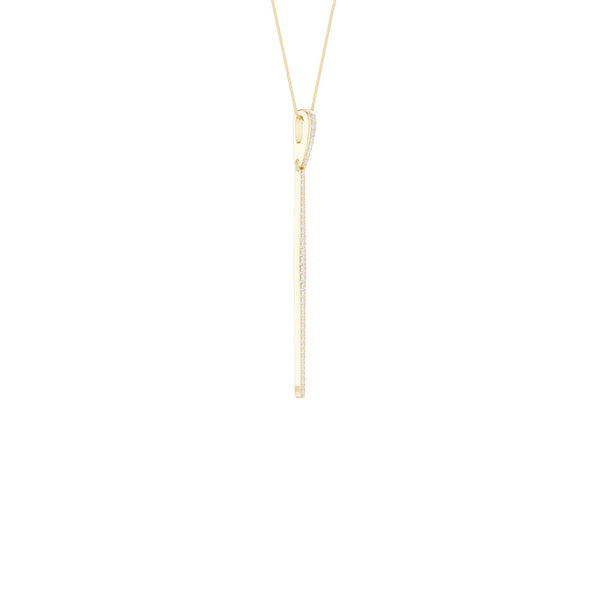 Tapering Linear Bar Necklace