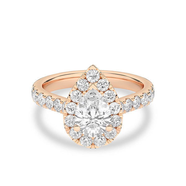 Signature Dewdrop Halo Ring