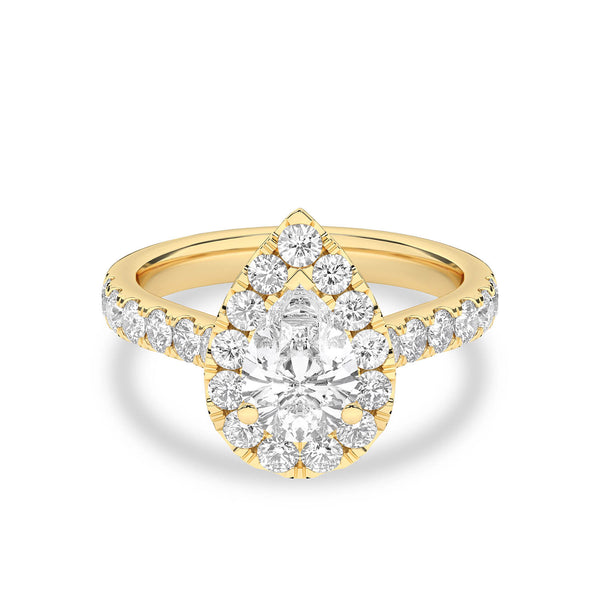Signature Dewdrop Halo Ring