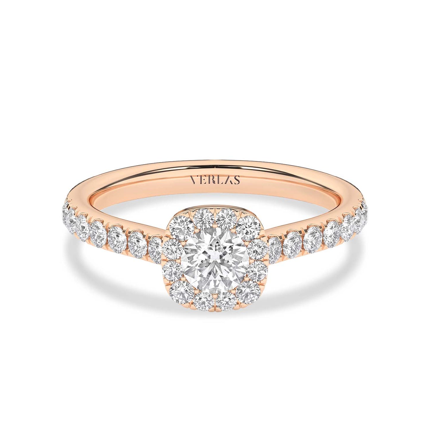 Signature Iconic Round-Princess Halo Ring