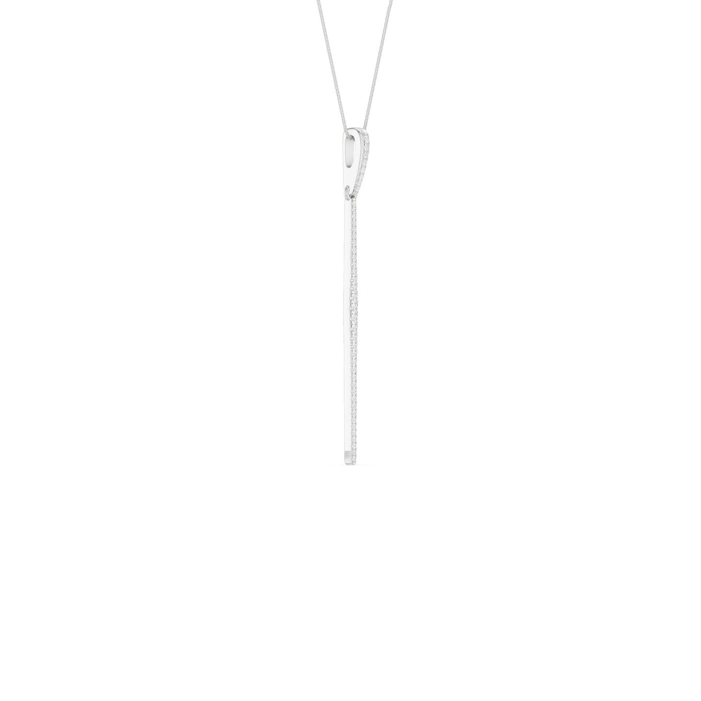 Tapering Linear Bar Necklace