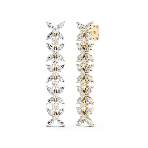 Alyssa Marquise Cascading Dangler Earrings