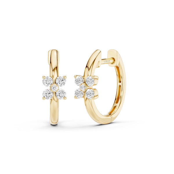 Alyssa Floral Statement Hoops