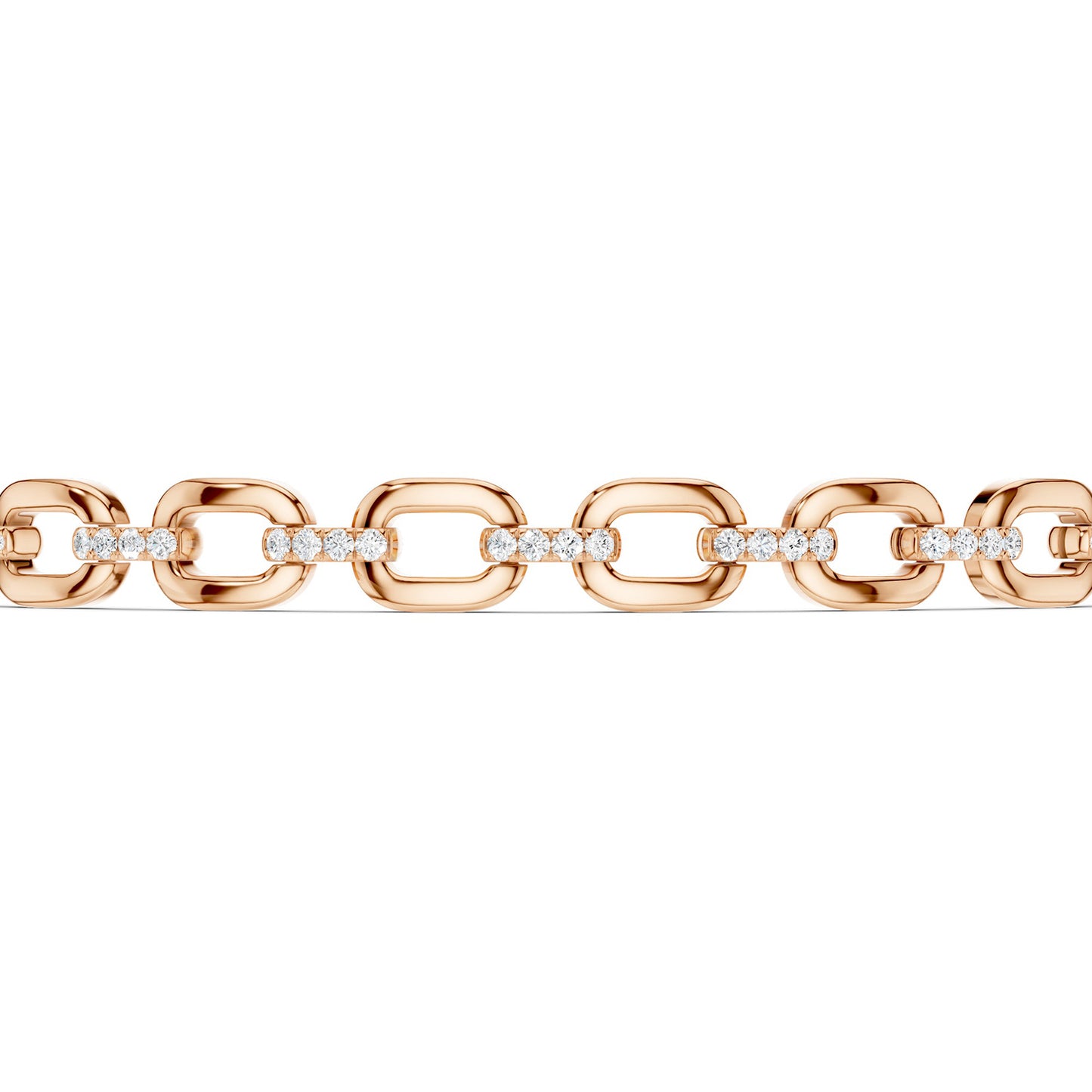 Together Forever 6-Gold Links Diamond Bolo Bracelet