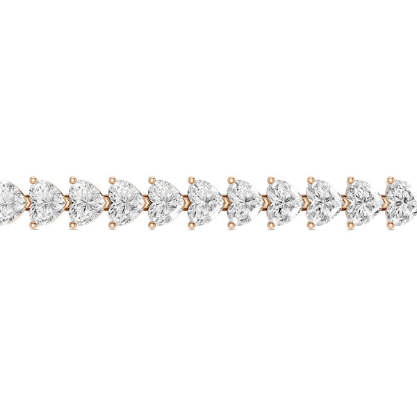Captivating Heart Tennis Bracelet
