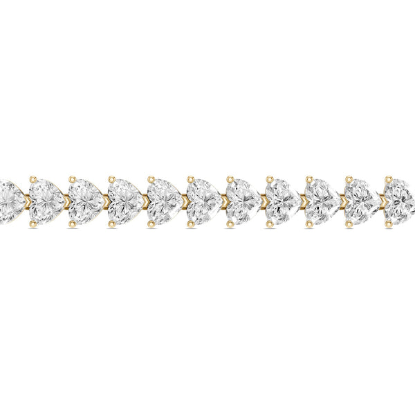 Captivating Heart Tennis Bracelet