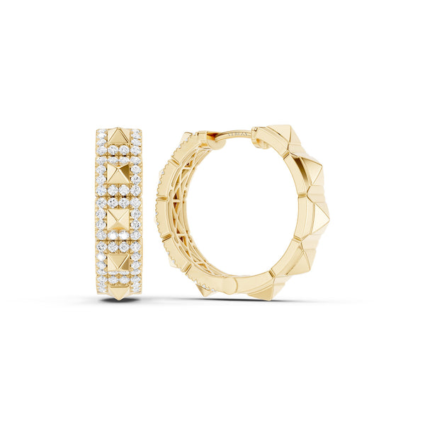 Pyramid Luxe Geometric Huggies