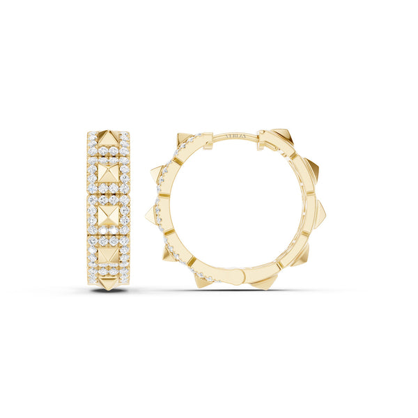Pyramid Luxe Geometric Huggies