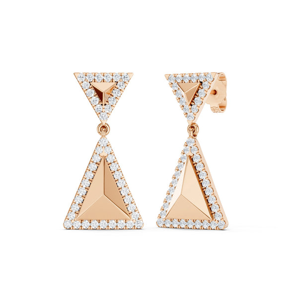 Pyramid Luxe Contour Earrings