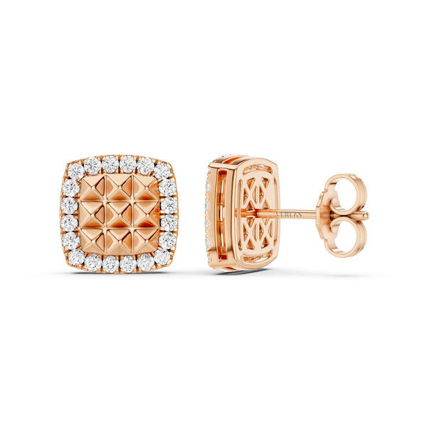 Pyramid Radiant Diamond Studs