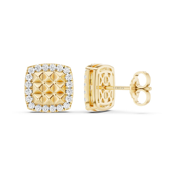 Pyramid Radiant Diamond Studs