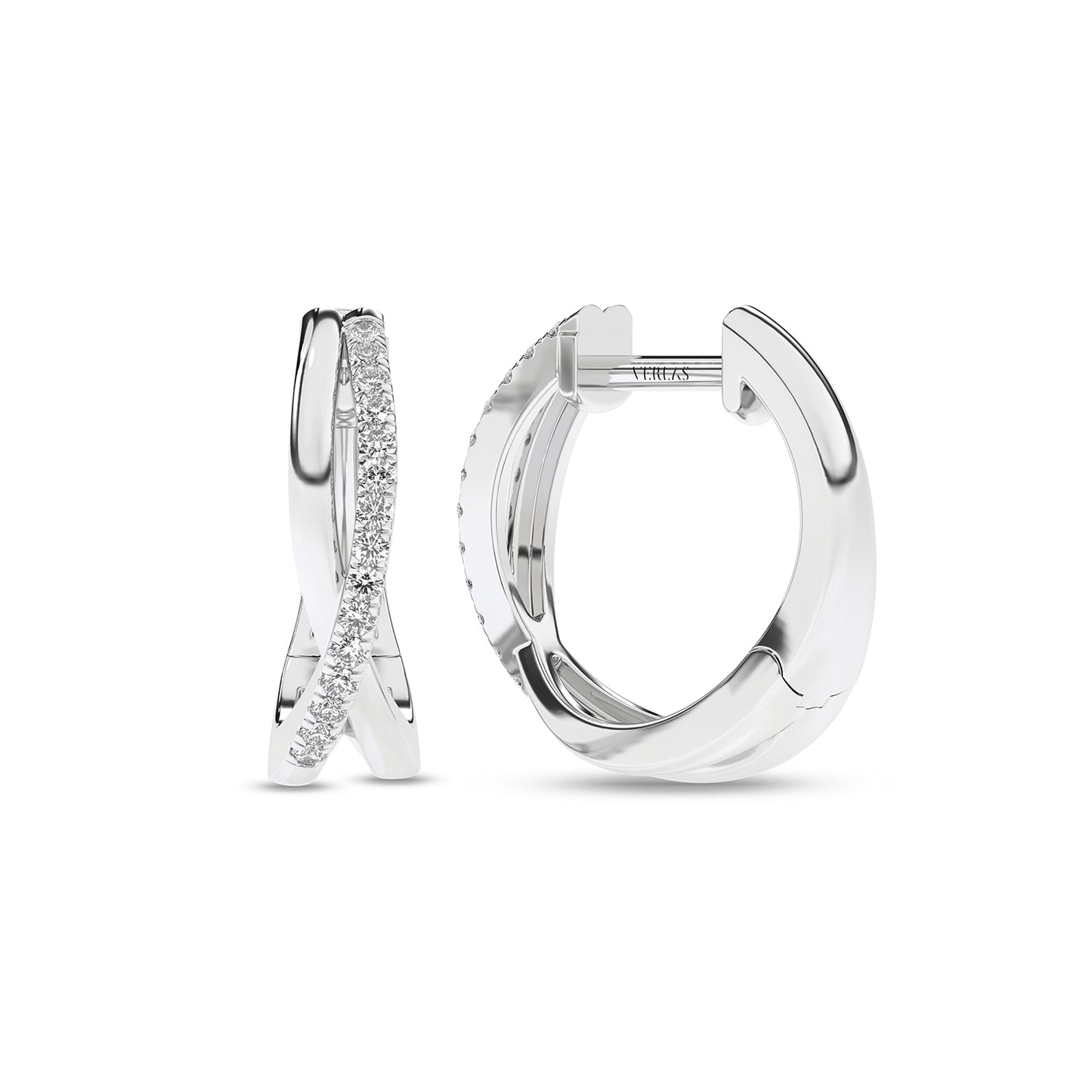 Radiant Twisted Huggie Hoops