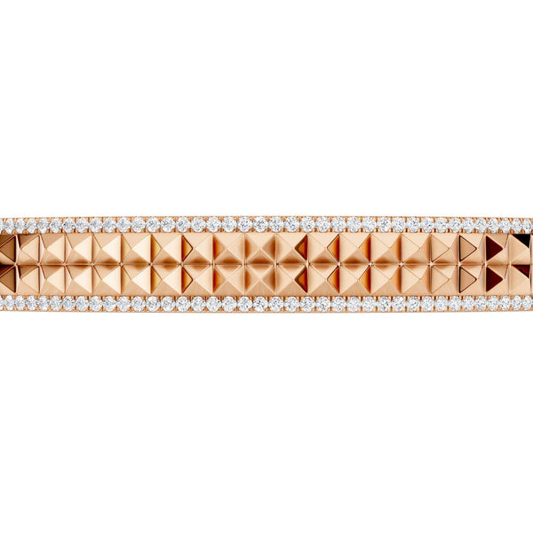 Two-Tier Pyramid Cuff Bracelet